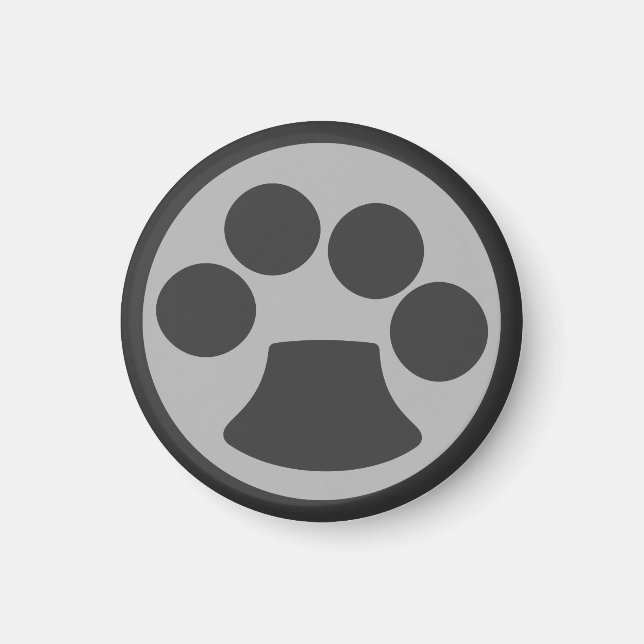Kitty Cat Paw Print Magnet (Vorne)