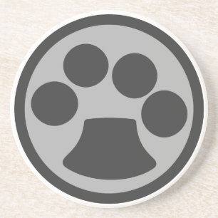Kitty Cat Paw Print Untersetzer