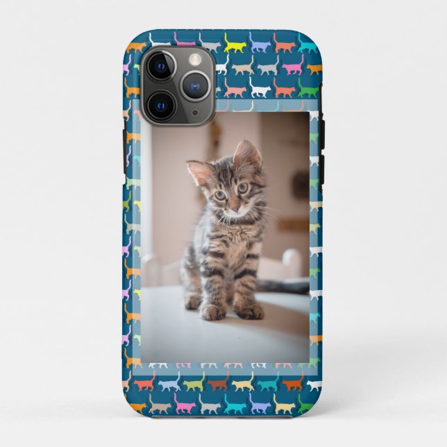 Kitty Cat Personalize Foto Cat Print Case-Mate iPhone Hülle (Rückseite)
