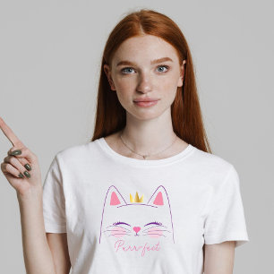 Kitty Cat Pink und Gold Geburtstagsparty T-Shirt