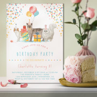 Kitty Cat Rainbow Confetti Fun Kindergeburtstag Pa