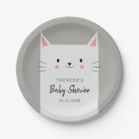 Kitty Cat Theme Babydusche White Kitten