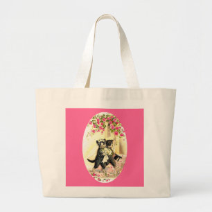 Kitty Cat Wedding Jumbo Stoffbeutel