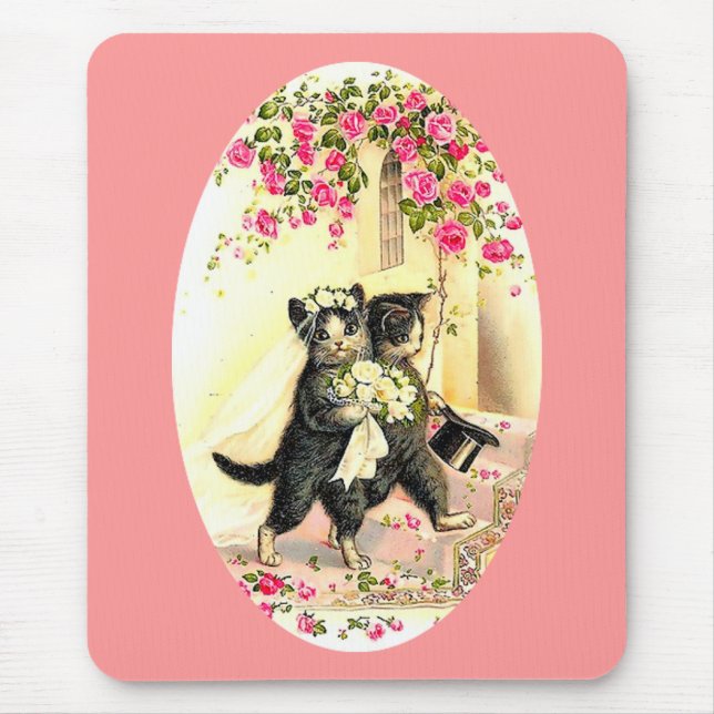 Kitty Cat Wedding Mousepad (Vorne)