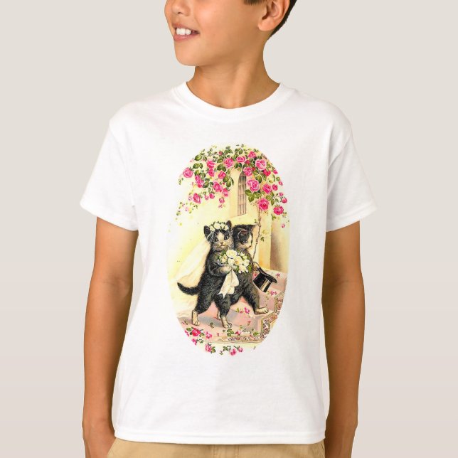 Kitty Cat Wedding T-Shirt (Vorderseite)