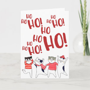 Kitty Cat Weihnachtsfeiertag Grußkarte Feiertagskarte