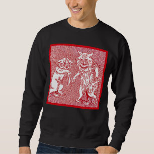 Kitty Cats in Red von Louis Wain Sweatshirt