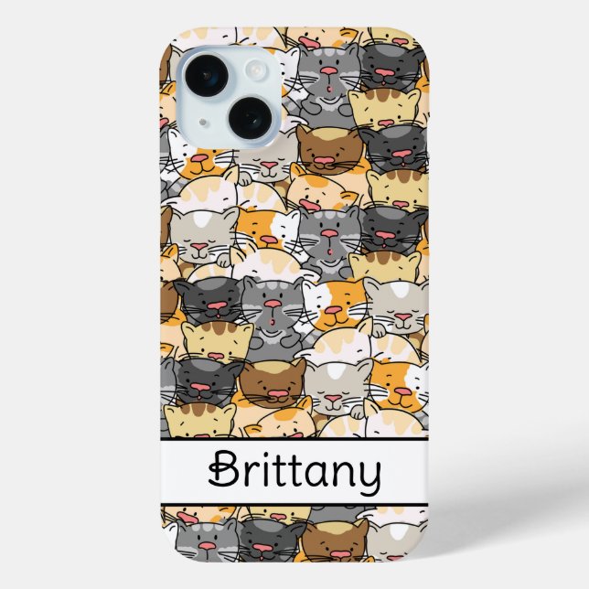 Kitty Cats Personalisiert Case-Mate iPhone Hülle (Rückseite)