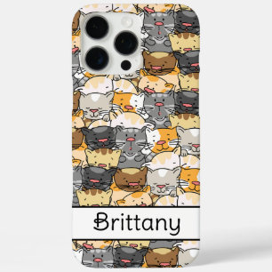 Kitty Cats Personalisiert iPhone 16 Pro Max Hülle