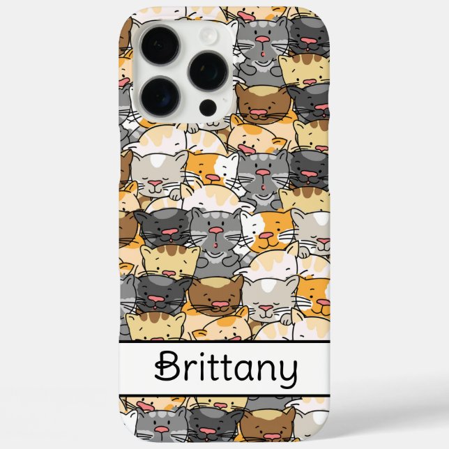 Kitty Cats Personalisiert Case-Mate iPhone Hülle (Rückseite)