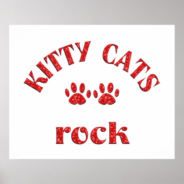Kitty Cats Rock Poster (Vorne)
