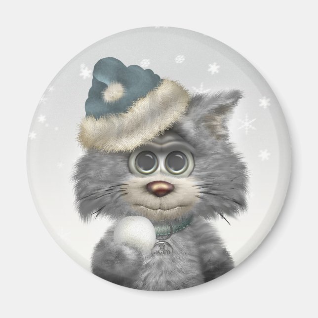 Kitty Cats Winter Wonderland Magnet (Vorne)