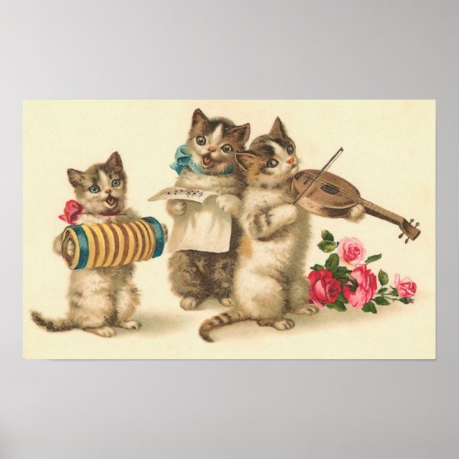 Kitty Chorus Print Poster (Vorne)