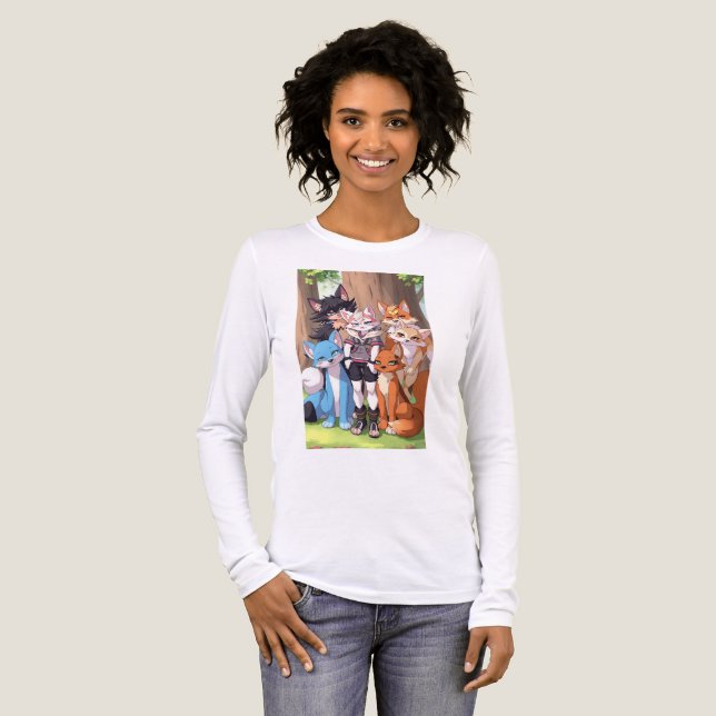 Kitty Club Too Tri-Blend Shirt (Vorderseite voll)