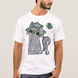 Kitty Cop – Purrtect & Serve Herren Dark T-Shirt
