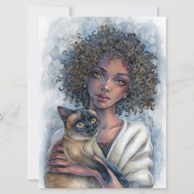 Kitty Cuddles Art Card (Vorderseite)