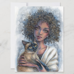 Kitty Cuddles Art Card