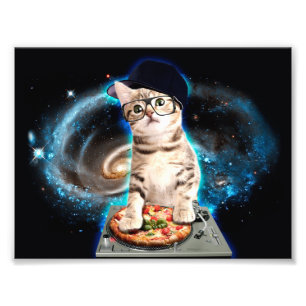 Kitty dj Katze Fotodruck