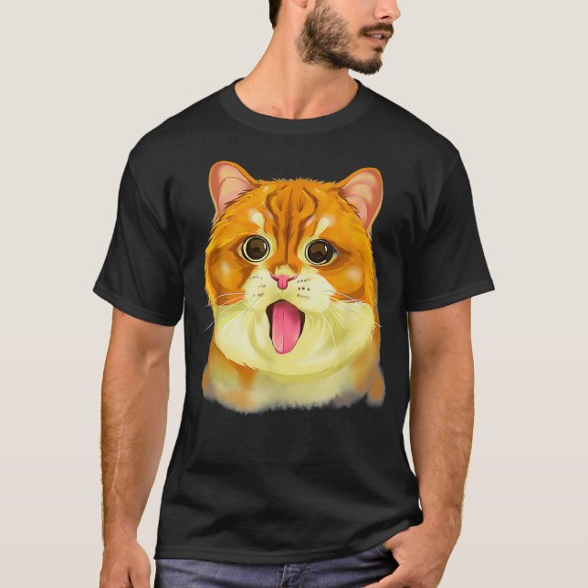 Kitty Face Happy Meowentine's Day Funny Valentine' T-Shirt (Vorderseite)