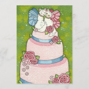 Kitty Fairy Hochzeitstorte Brautpaar Figur Einladu Einladung