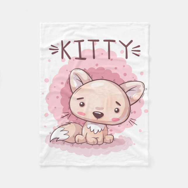Kitty Fleece Blanket (Vorderseite)