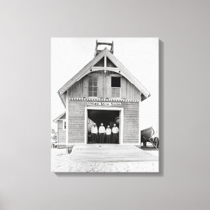 Kitty Hawk Life Rettend Station, 1902 Leinwanddruck
