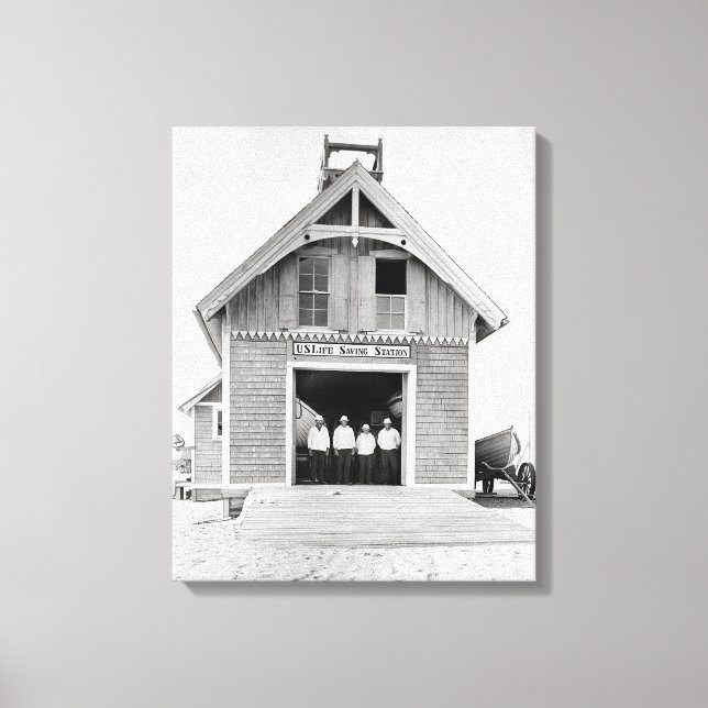 Kitty Hawk Life Rettend Station, 1902 Leinwanddruck (Vorderseite)