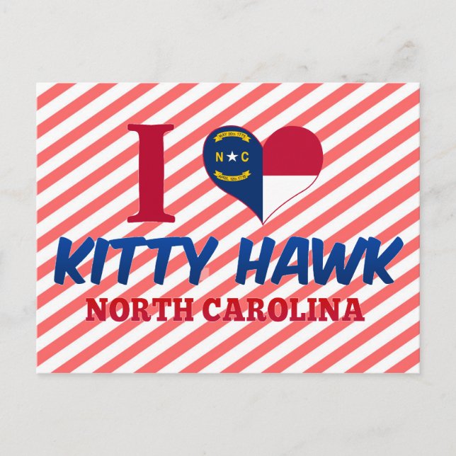 Kitty Hawk, North Carolina Postkarte (Vorderseite)