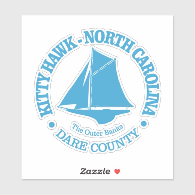 Kitty Hawk (sloop) Aufkleber (Blatt)