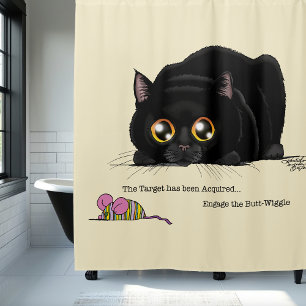 Kitty Hintern-Wiggle Duschvorhang