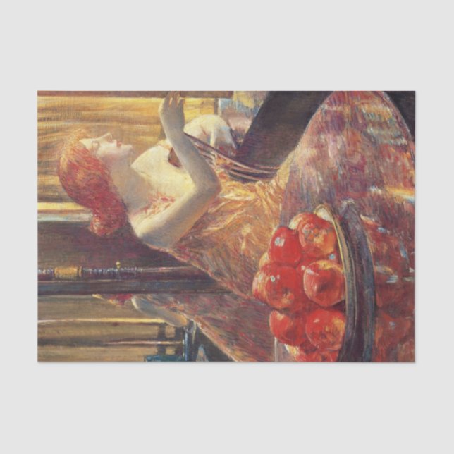 Kitty Hughes (schöne Amerikanerin mit rotem Haar) Seidenpapier (Vorderseite)