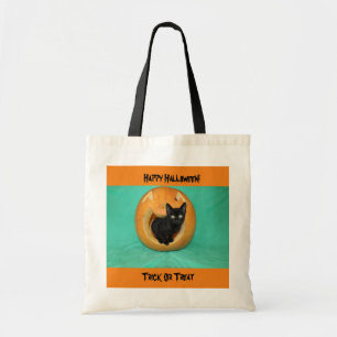 Kitty in Pumpkin Tote Bag Tragetasche