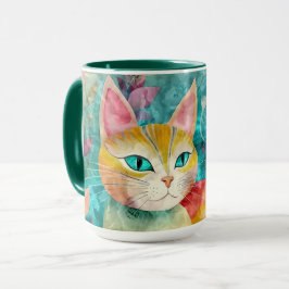 Kitty in the Flower Garden Tasse