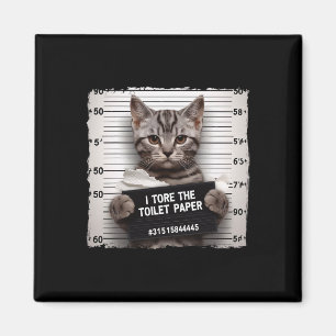 Kitty Jail Foto ich zerrissen die Toilettenpapier Magnet