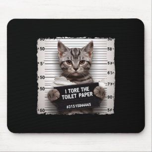 Kitty Jail Foto ich zerrissen die Toilettenpapier Mousepad