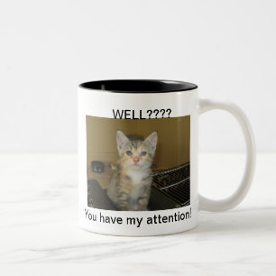 Kitty-Kaffee-Tasse Zweifarbige Tasse