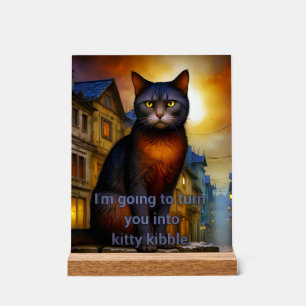 Kitty Kibble Acrylschild