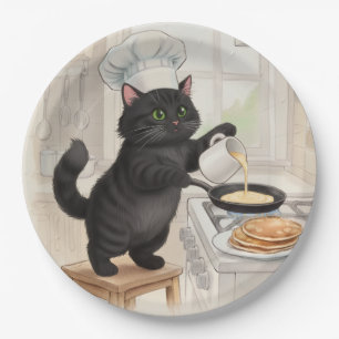 KItty Kichen Schwarze Katze, Pappteller
