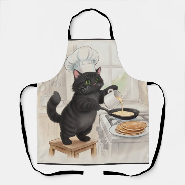 KItty Kichen Schwarze Katze, Schürze (Vorderseite)