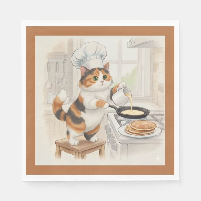Kitty Kitchen, Calico, Napkins Serviette (Vorderseite)