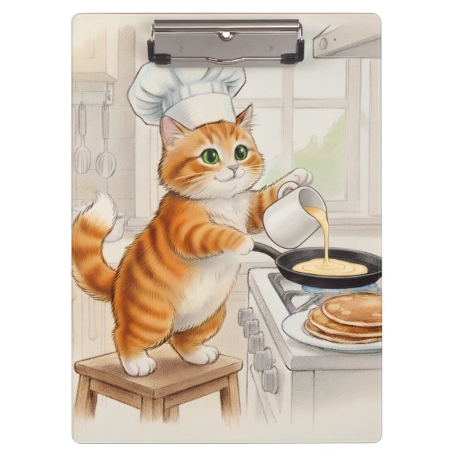Kitty Kitchen, Clipboard Klemmbrett (Vorderseite)