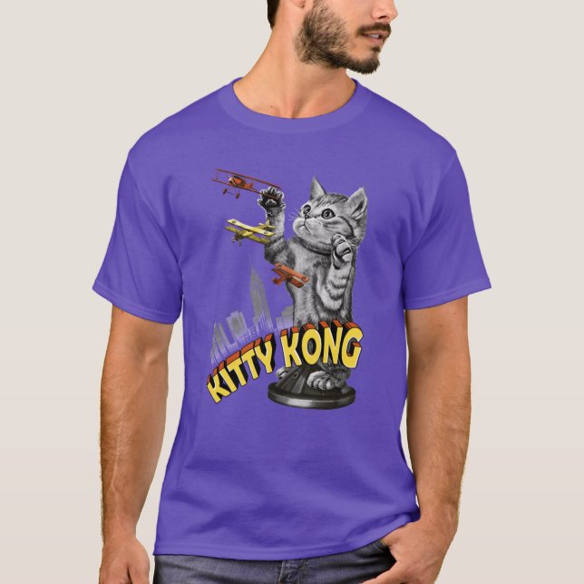 Kitty Kong Retro T-Shirt (Vorderseite)