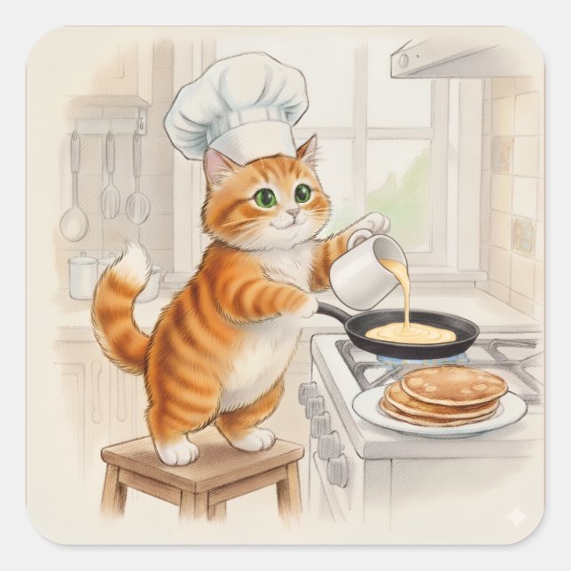 Kitty Küche, Aufkleber (Vorderseite)