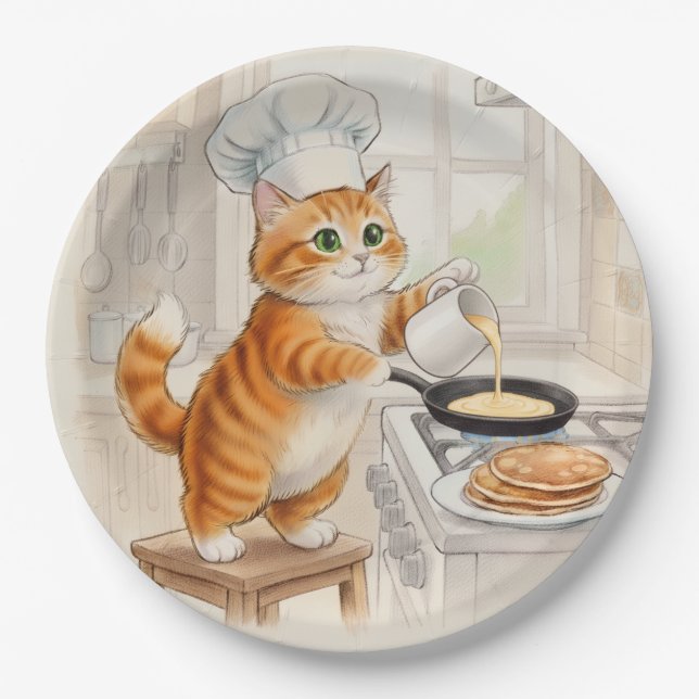 Kitty Küche, Pappteller (Vorderseite)