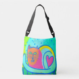 Kitty Liebe Abstrakt Art Tote Tasche