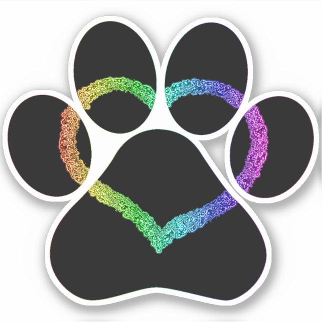 KITTY LIEBE Black Aufkleber (Vorderseite)