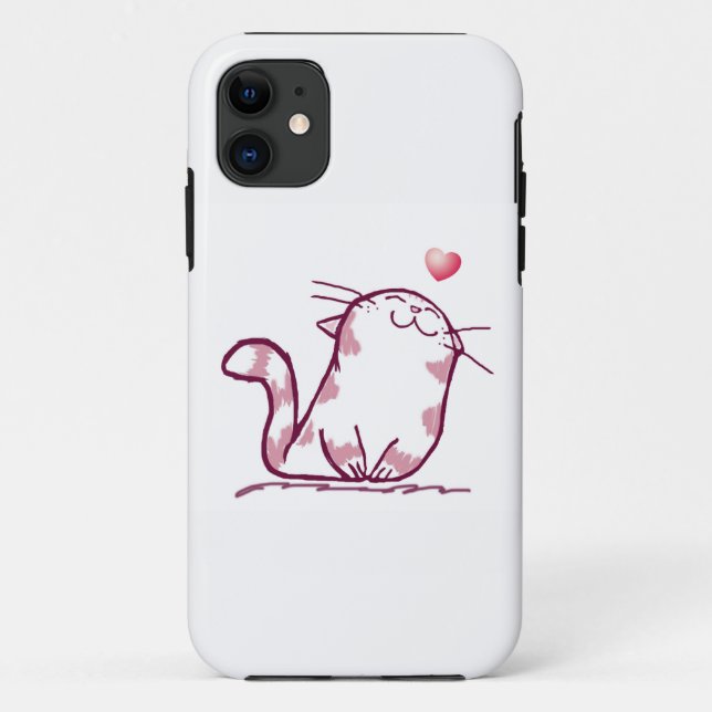 Kitty Liebe Case-Mate iPhone Hülle (Rückseite)