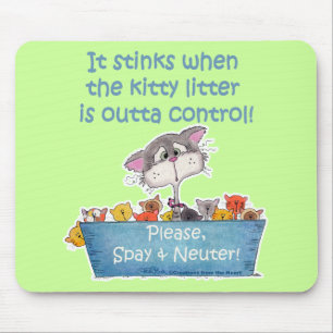 Kitty Litter Stinks Mousepad