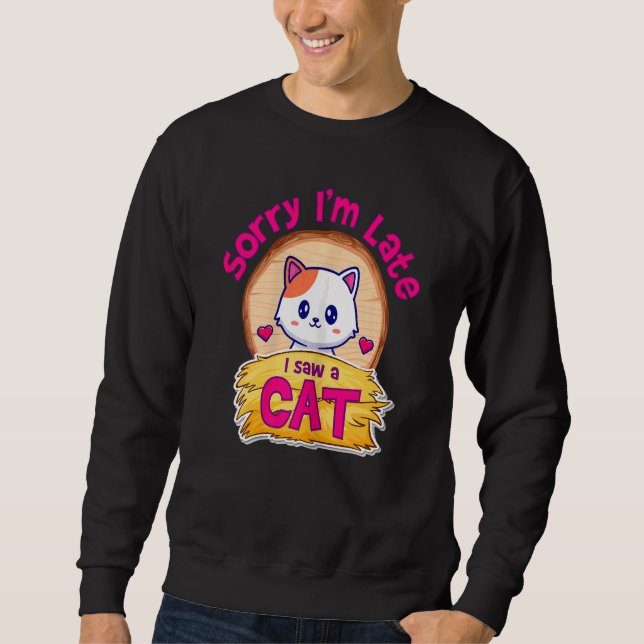 Kitty Meow Coole Katzen Eigentümer Zitat Niedliche Sweatshirt (Vorderseite)