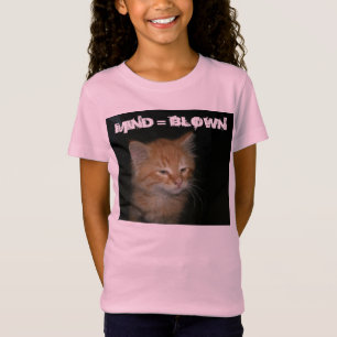 Kitty "MIND = BLOWN" Girls Jersey T - Shirt